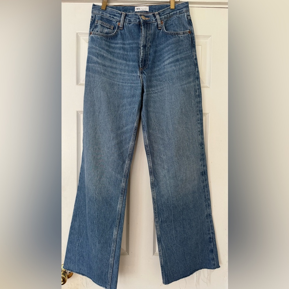 Zara Blue Straight Leg Jeans